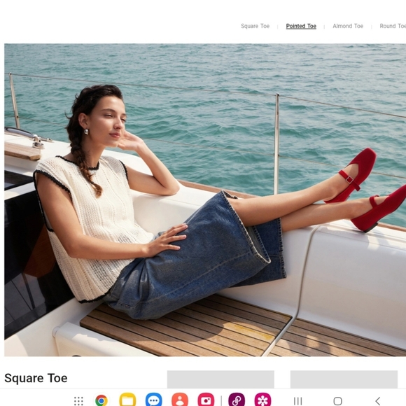 Vivaia Margot Mary Jane Square Toe Flats Buckle Strap Ruby Red Shoes - 39/8 - Picture 16 of 16